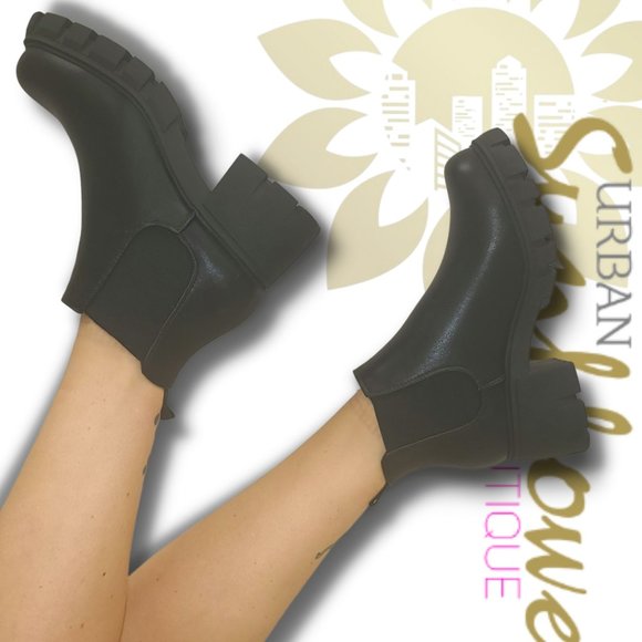 Black Ankle Boots - Picture 2 of 4